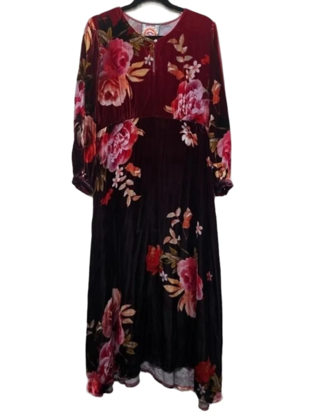 Johnny Was CORALIE VELVET EFFORTLESS MIDI DRESS Size M - Picture 2 of 6